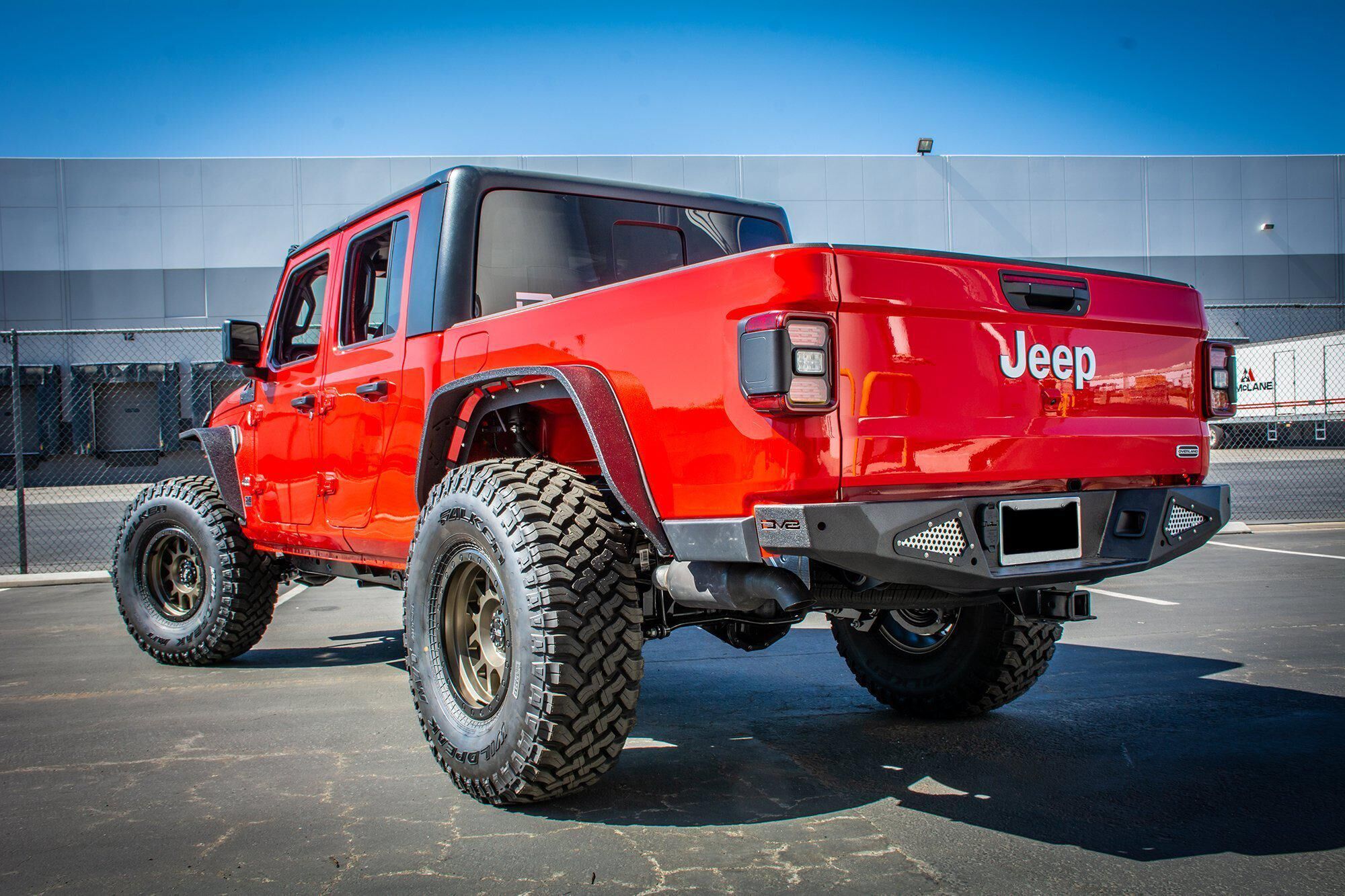 2020-2022 Jeep Gladiator JT Steel Rear Bumper by DV8 Off-Road