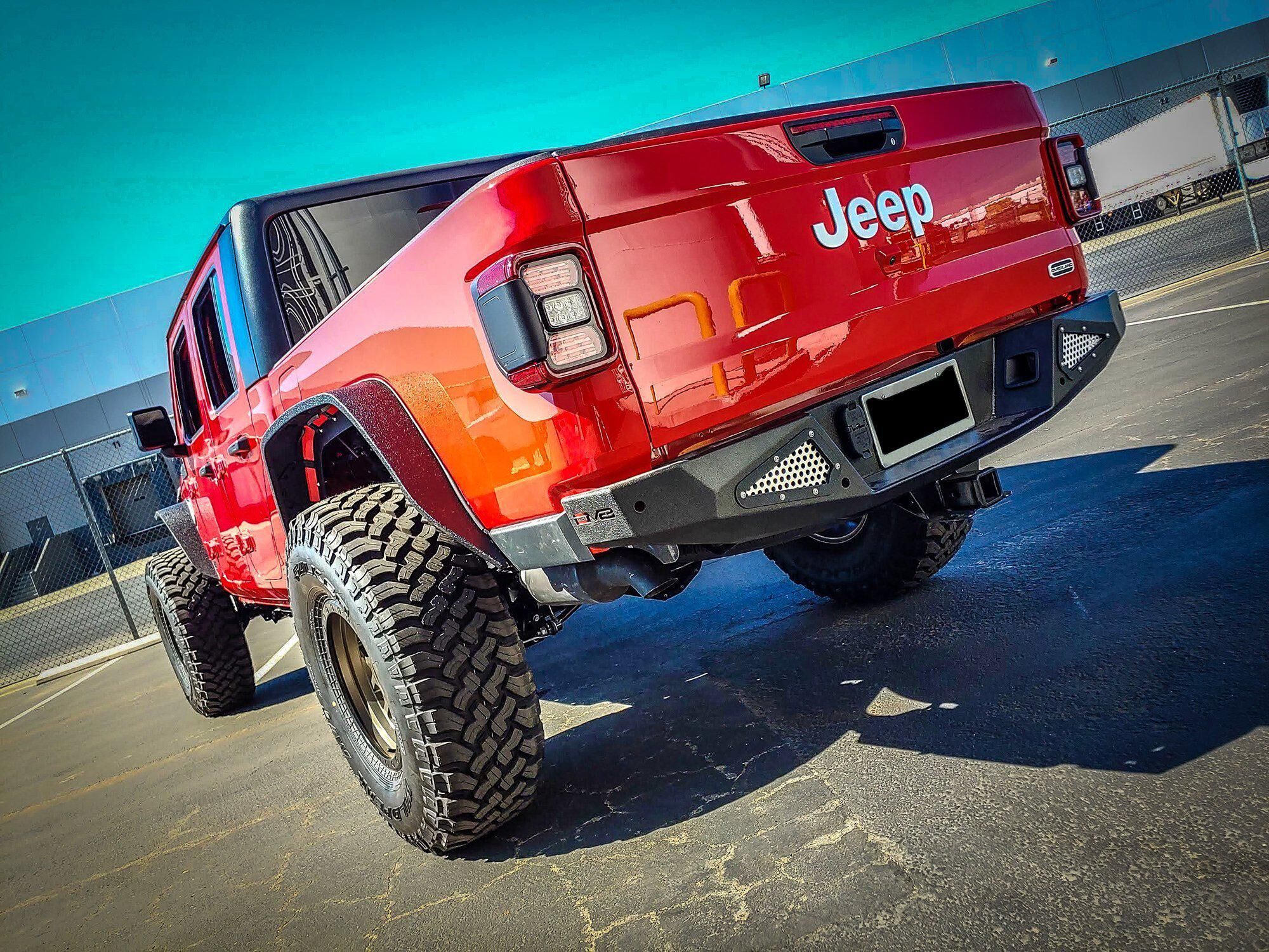 2020-2022 Jeep Gladiator JT Steel Rear Bumper by DV8 Off-Road