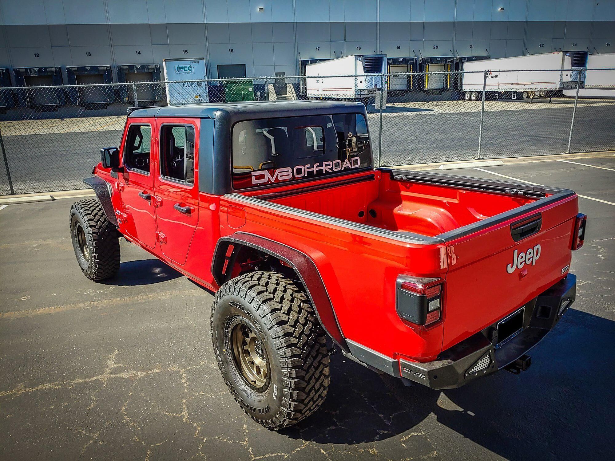 2020-2022 Jeep Gladiator JT Steel Rear Bumper by DV8 Off-Road
