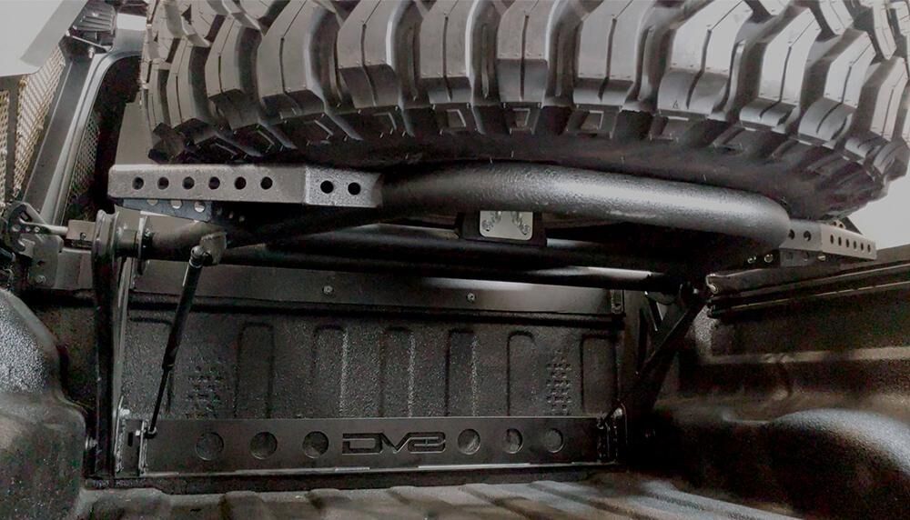2020-2022 Jeep Gladiator JT Adjustable Tire Carrier by DV8 Off-Road