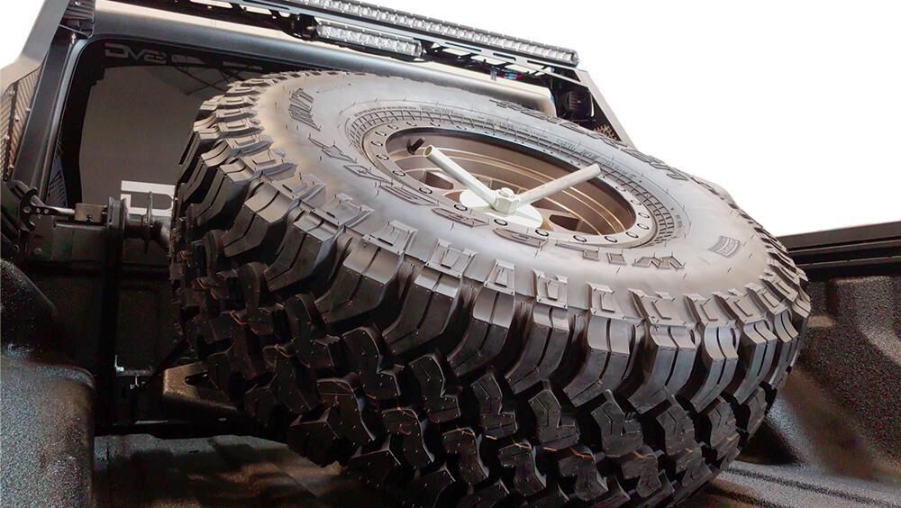 2020-2022 Jeep Gladiator JT Adjustable Tire Carrier by DV8 Off-Road