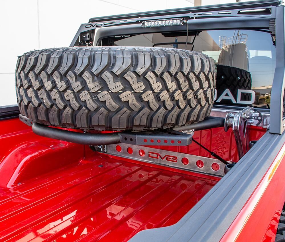 2020-2022 Jeep Gladiator JT Adjustable Tire Carrier by DV8 Off-Road