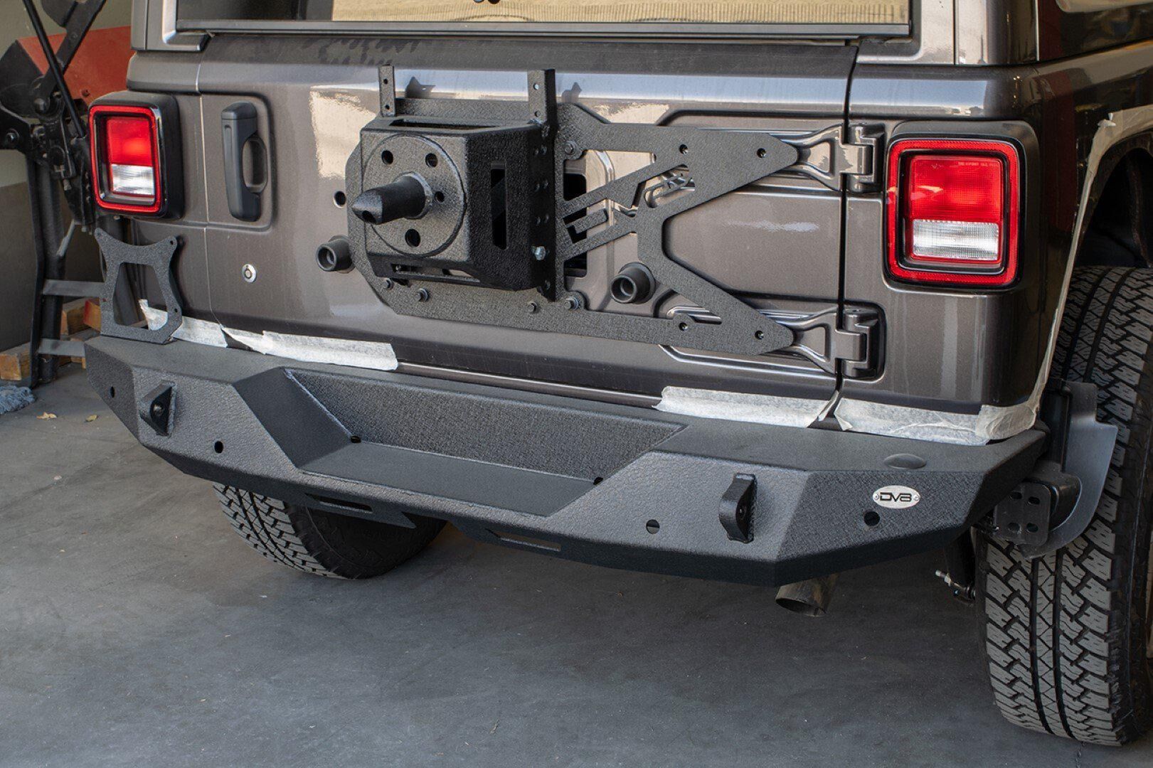 2018-2022 Jeep Wrangler JL Tailgate Mounted Tire Carrier by DV8 Off-Road