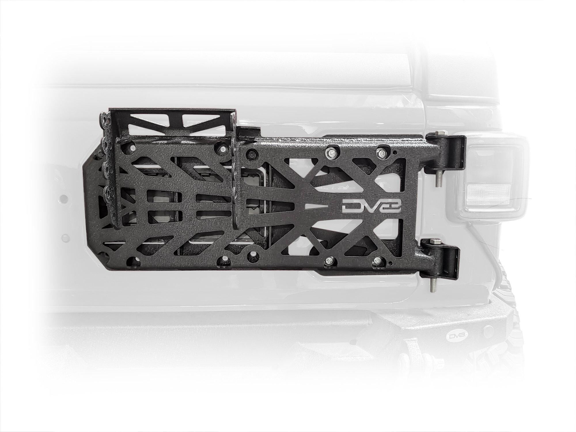 2018-2022 Jeep Wrangler JL Hinge Mounted Tire Carrier by DV8 Off-Road