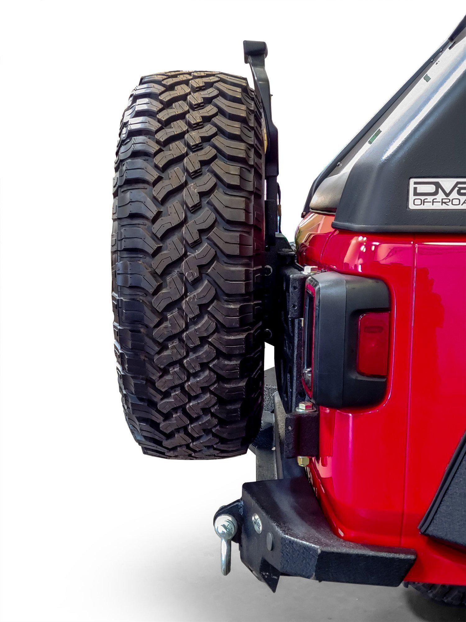 2018-2022 Jeep Wrangler JL Hinge Mounted Tire Carrier by DV8 Off-Road