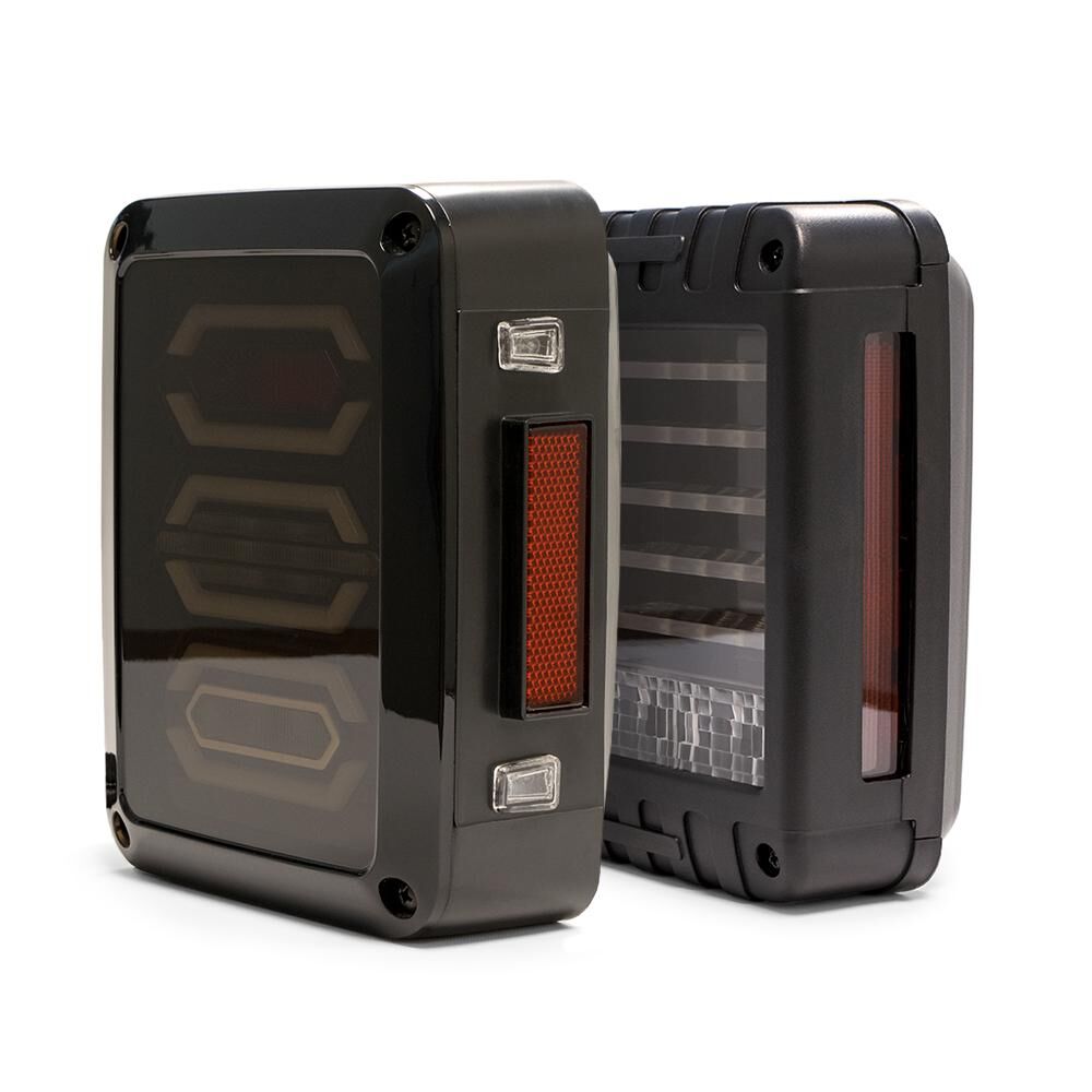 2007-2018 Jeep Wrangler JK Led Tail Lights by DV8 Off-Road - TLJK-01