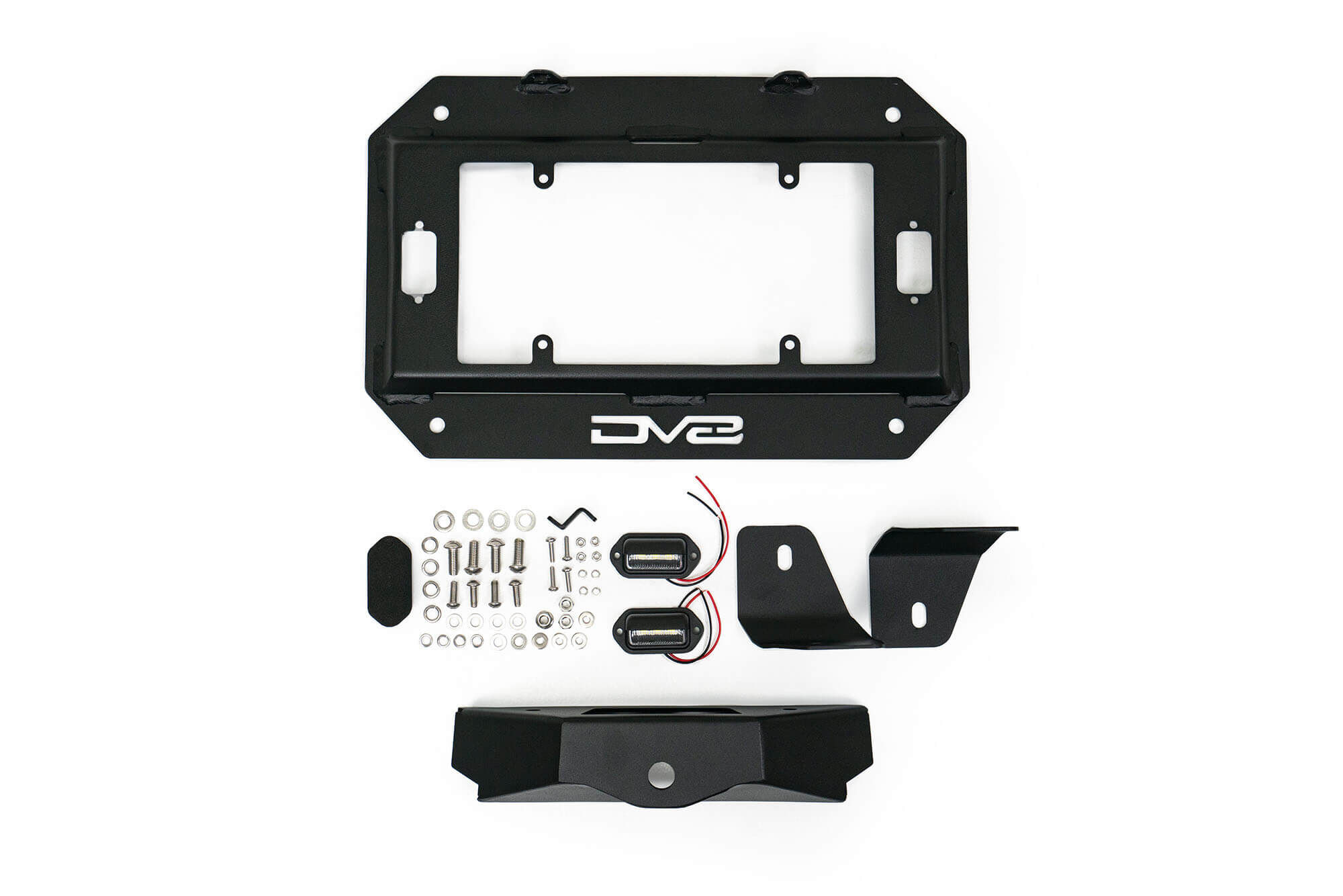 2018-2022 Jeep Wrangler JL Spare Tire Delete With Light Mounts by DV8 Off-Road