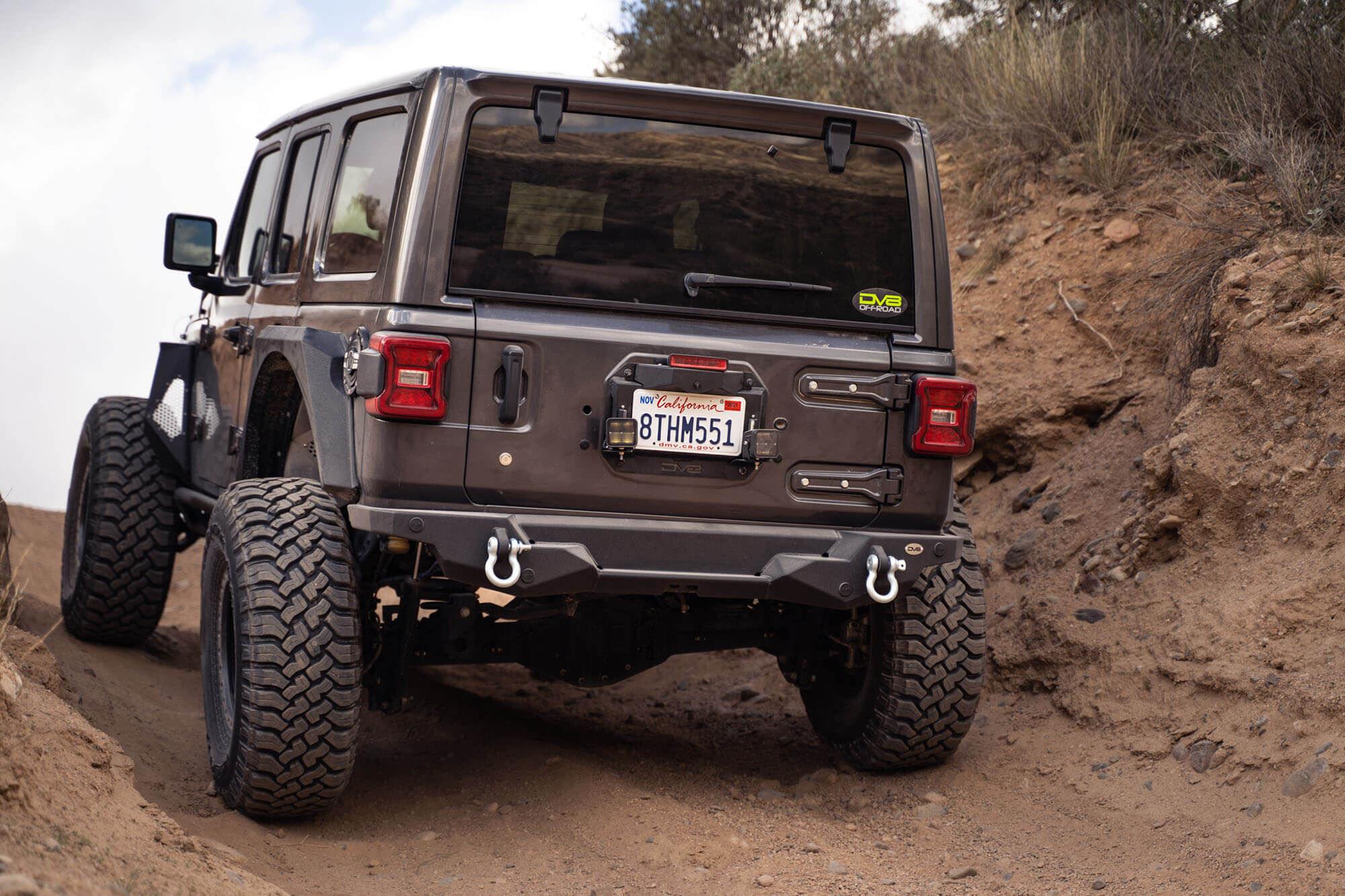 2018-2022 Jeep Wrangler JL Spare Tire Delete With Light Mounts by DV8 Off-Road