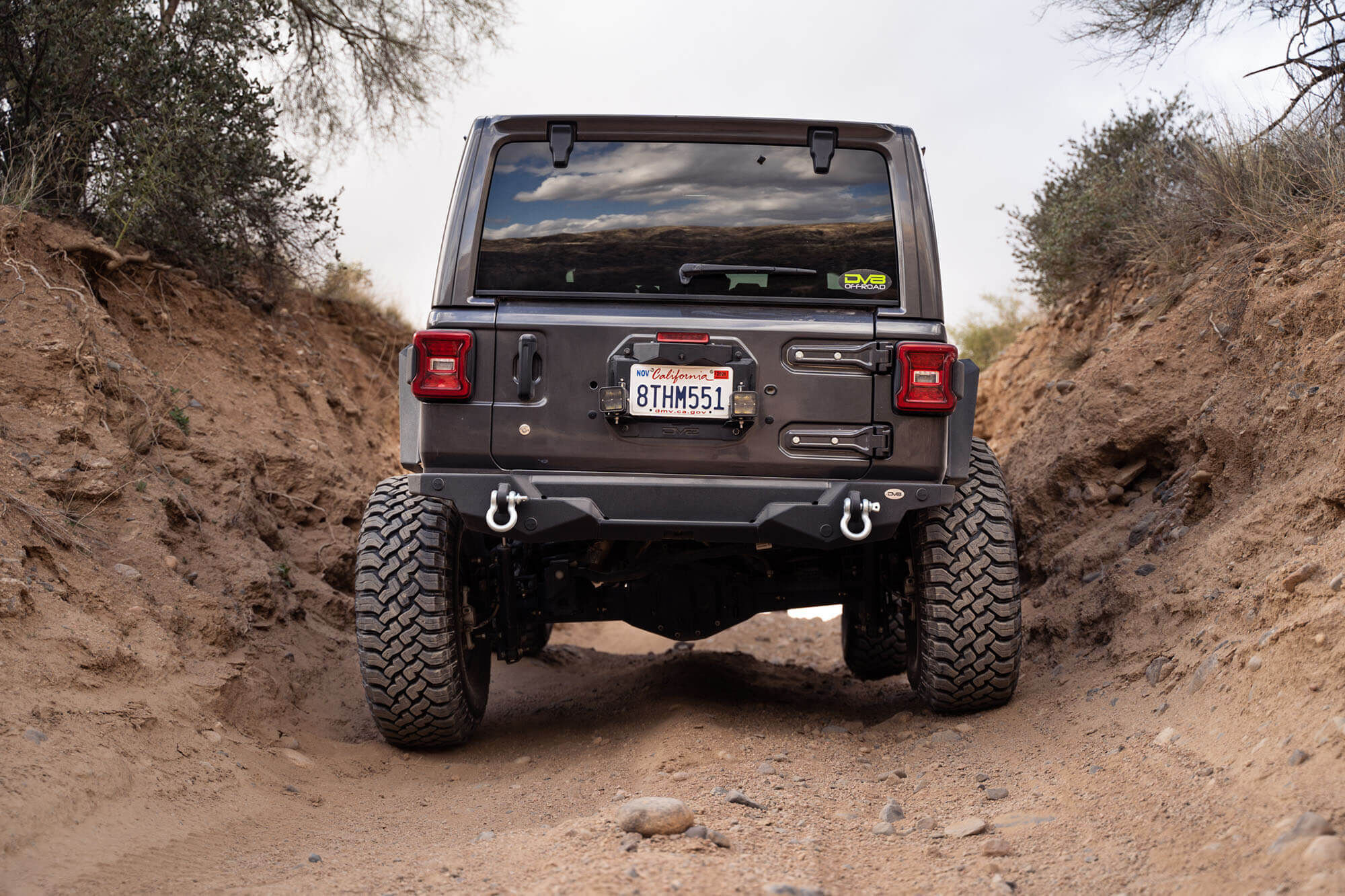 2018-2022 Jeep Wrangler JL Spare Tire Delete With Light Mounts by DV8 Off-Road