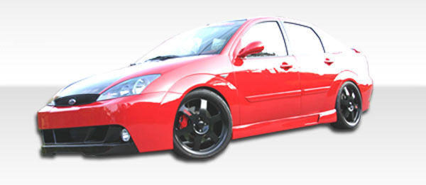 2000-2007 Ford Focus Duraflex Pro-DTM Side Skirts Rocker Panels - 2 Piece
