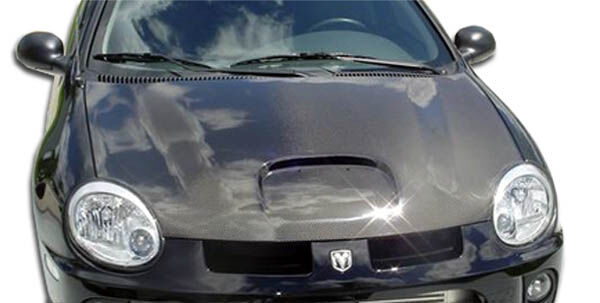 2000-2005 Dodge Neon Carbon Fiber SRT Look Hood - 1 Piece - 103416