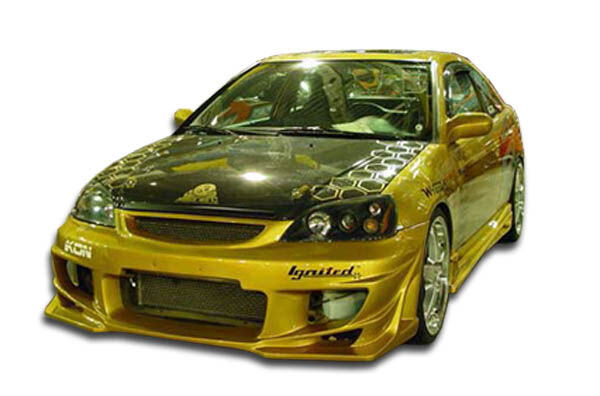 2001-2003 Honda Civic 2 / 4DR Duraflex Bomber Front Bumper Cover - 1PC - 100249