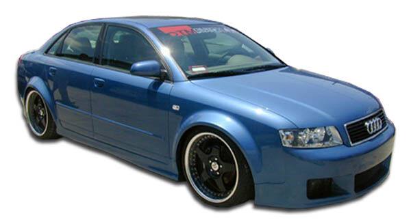2002-2008 Audi A4 S4 4DR Wagon Duraflex R-1 Side Skirts Rocker Panels - 2PC - 10