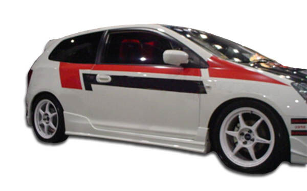 2002-2005 Honda Civic Si HB Duraflex JDM Buddy Side Skirts Rocker Panels - 2PC -