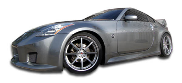 2003-2008 Nissan 350Z Duraflex B-2 Wide Body Side Skirts Rocker Panels - 2PC - 1