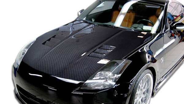 2003-2006 Nissan 350Z Carbon Fiber JGTC Hood - 1 Piece - 100494