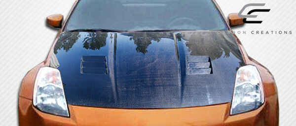 2003-2006 Nissan 350Z Z33 Carbon Creations JGTC Hood - 1 Piece