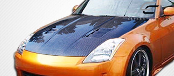 2003-2006 Nissan 350Z Z33 Carbon Creations JGTC Hood - 1 Piece