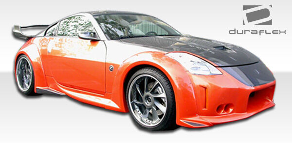 2003-2008 Nissan 350Z Z33 Duraflex Vader 3 Wide Body Front Fender Flares - 2 Piece