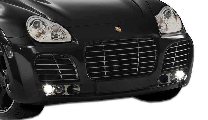 Aero Function AF-1 Style Polyurethane Bumper Scoops for 2003-2006 Porsche Cayenne - 107577