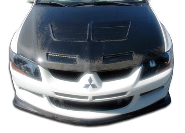 2003-2005 Mitsubishi Lancer Evolution 8 Carbon Fiber Demon Front Lip Under Spoil