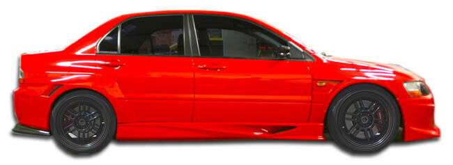 2003-2006 Mitsubishi Lancer Evolution 8 9 Duraflex VT-X Wide Body Side Skirts Ro