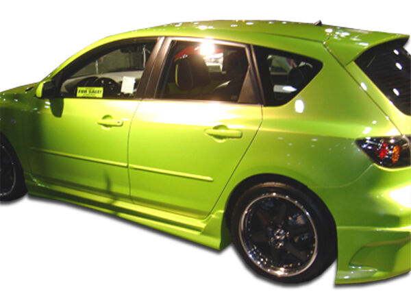 2004-2009 Mazda 3 Duraflex Raven Side Skirts Rocker Panels - 2PC - 100568
