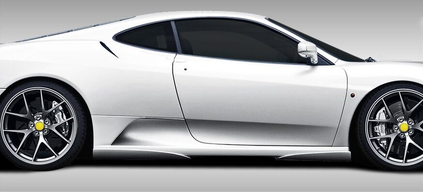 Duraflex Eros Version 1 Style Fiberglass/FRP Side Skirts for 2005-2009 Ferrari F430 - 107730
