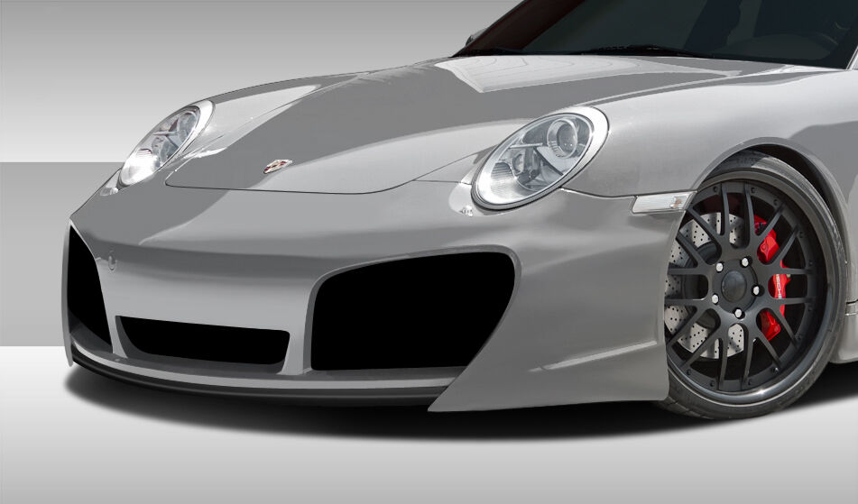 Duraflex Eros Version 1 Style Fiberglass/FRP Front Bumper Lip/Add On for 2005-2011 Porsche 997 - 107836