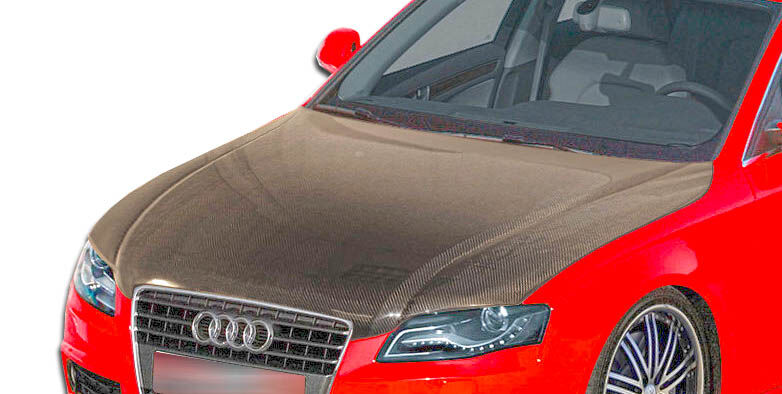 2006-2008 Audi A4 S4 2DR 4DR Wagon Carbon Fiber OEM Hood - 1 Piece - 106274