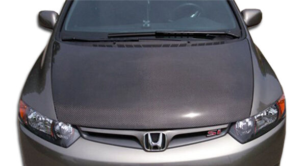 2006-2011 Honda Civic 4DR Carbon Fiber OEM Hood - 1 Piece - 104107