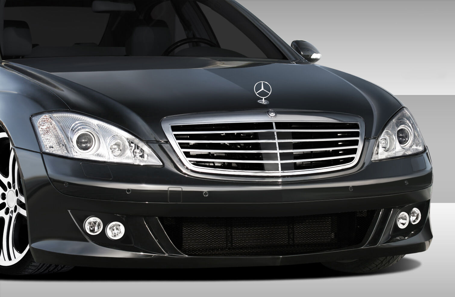 Duraflex Eros Version 1 Style Fiberglass/FRP Front Bumper for 2007-2009 Mercedes S Class - 107789