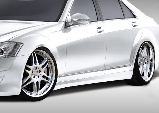 Duraflex Eros Version 1 Style Fiberglass/FRP Side Skirts for 2007-2013 Mercedes S Class - 107790