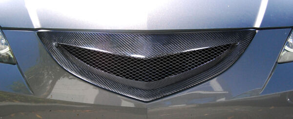 2004-2009 Mazda 3 4DR Carbon Fiber Open Mouth Grille - 1 Piece - 105030