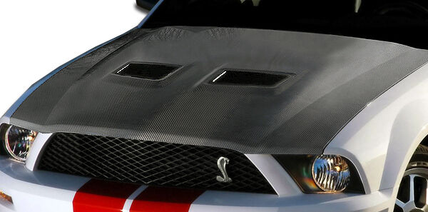 2005-2009 Ford Mustang Cobra Carbon Fiber OEM Hood - 1 Piece - 104999
