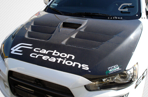 2008-2017 Mitsubishi Lancer / Lancer Evolution 10 Lancer Carbon Creations GT Concept Hood - 1 Piece