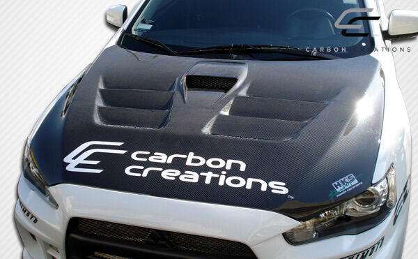 2008-2017 Mitsubishi Lancer / Lancer Evolution 10 Lancer Carbon Creations GT Concept Hood - 1 Piece
