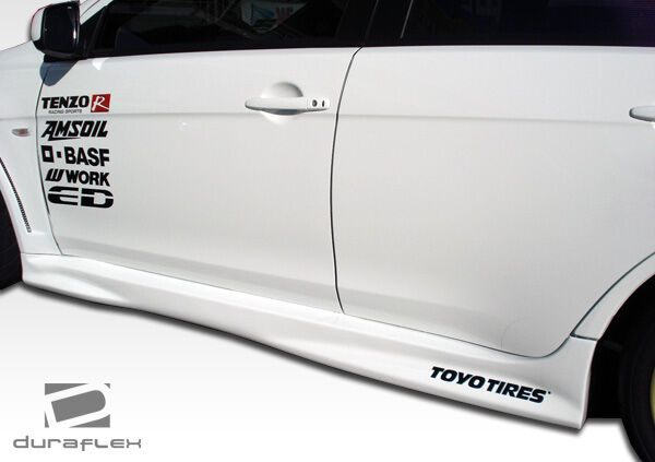 2008-2015 Mitsubishi Lancer Evolution 10 Duraflex GT Concept Side Skirts Rocker Panels - 2 Piece