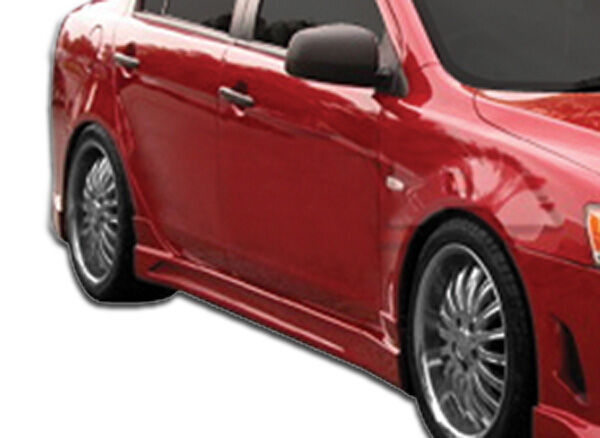 2008-2015 Mitsubishi Lancer Duraflex C-1 Side Skirts Rocker Panels - 2PC - 10641