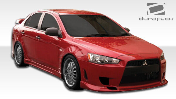 2008-2017 Mitsubishi Lancer Duraflex C-1 Side Skirts Rocker Panels - 2 Piece