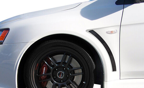 2008-2015 Mitsubishi Lancer Duraflex Evo X Look Front Fenders - 2PC - 106956