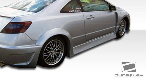 2006-2011 Honda Civic 2DR Duraflex Circuit Wide Body Rear Fender Flares - 2 Piece - Clearance Item