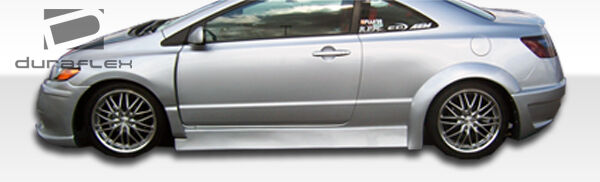 2006-2011 Honda Civic 2DR Duraflex Circuit Wide Body Rear Fender Flares - 2 Piece - Clearance Item