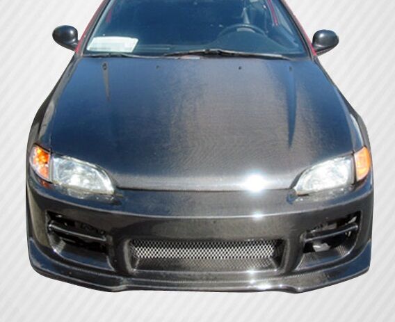 1992-1995 Honda Civic 2DR / HB Carbon Fiber OEM Hood - 1 Piece - 101091