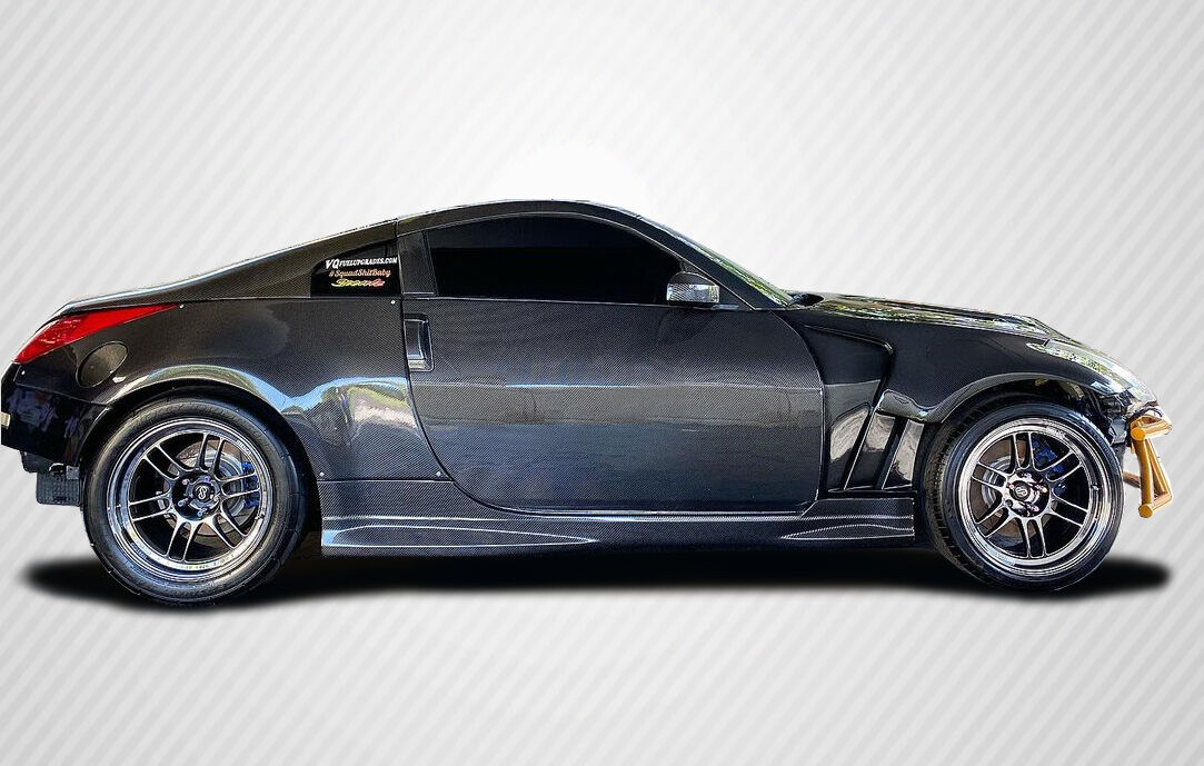 2003-2008 Nissan 350Z Carbon Fiber N-1 Side Skirts Rocker Panels - 2 Piece - 102