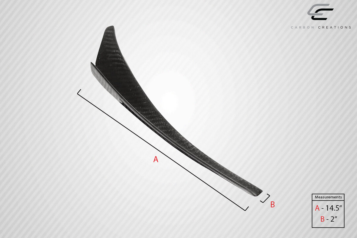 Universal Carbon Creations Type 1 Fuel Canards - 4 Piece