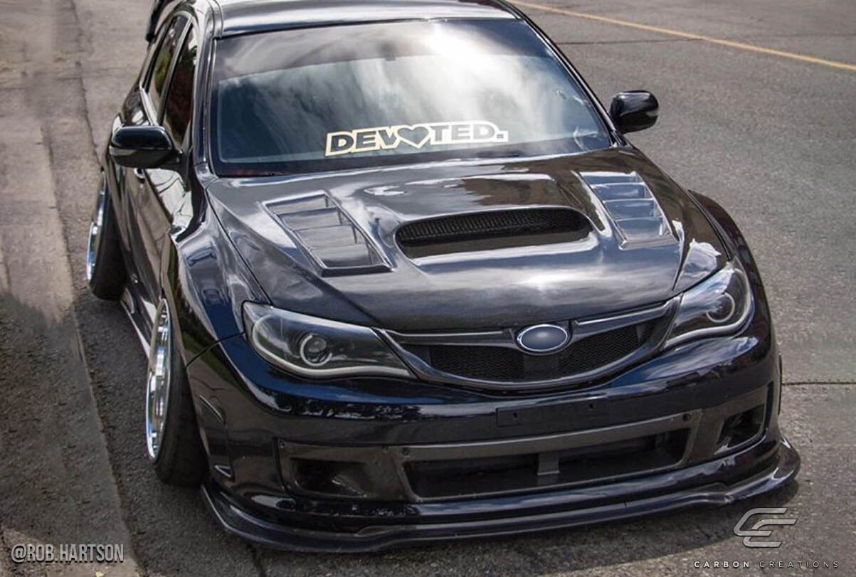 2008-2011 Subaru Impreza 2008-2014 WRX STI Carbon Creations GT Concept Hood - 1 Piece