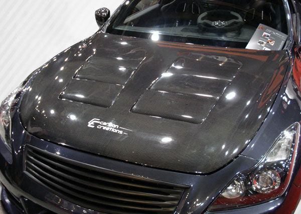 2008-2015 Infiniti G Coupe G37 Q60 Carbon Fiber GT Concept Hood - 1 Piece - 1046