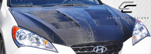 2010-2012 Hyundai Genesis Coupe 2DR Carbon Creations Circuit Hood - 1 Piece