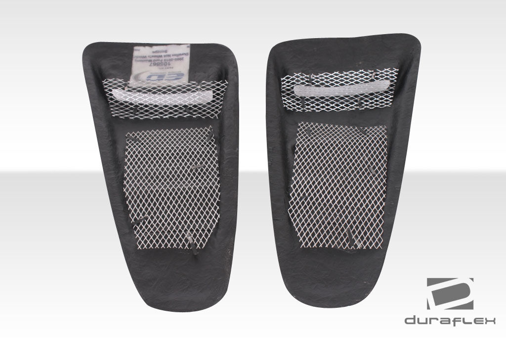 2010-2014 Ford Mustang Duraflex Circuit Window Scoop Louvers - 2 Piece